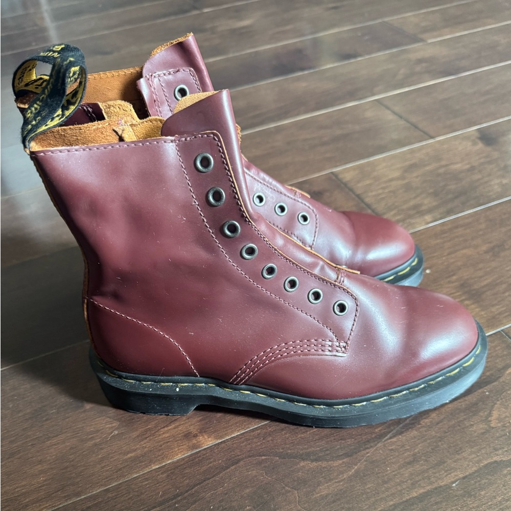 Dr. Martens Cherry Red Leather Boots